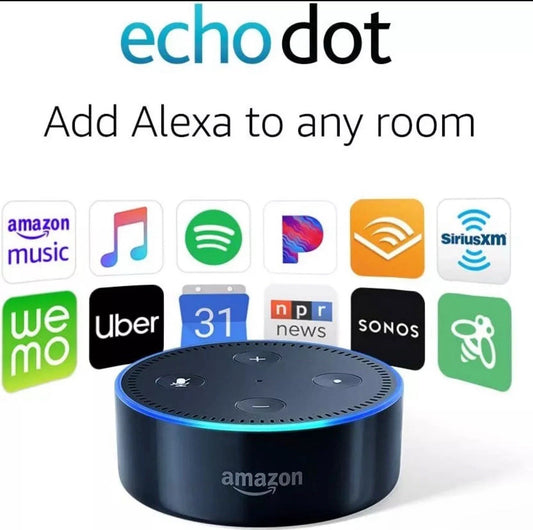 Brand New Amazon Echo Dot (2nd Generation) Smart Speaker - Black