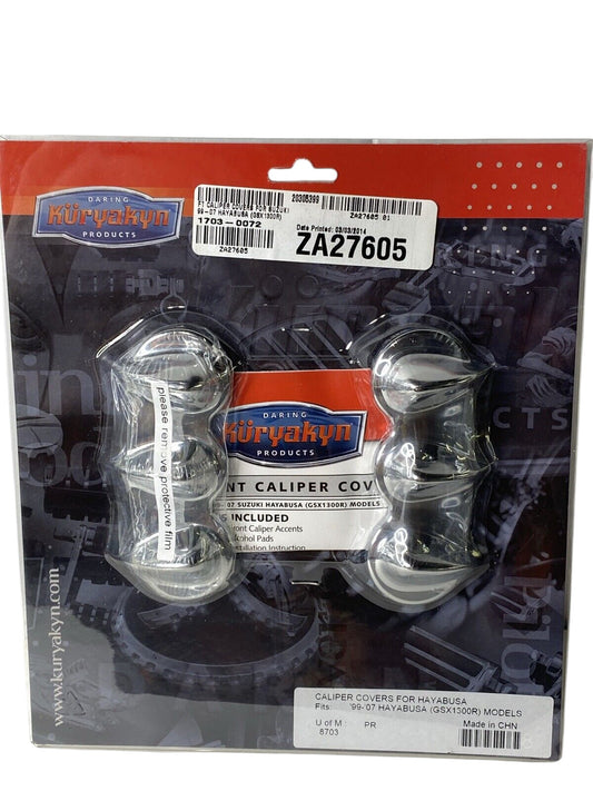 Kuryakyn Front Caliper Cover Chrome - 8703 | 1999-2007 Suzuki GSX1300R Hayabusa